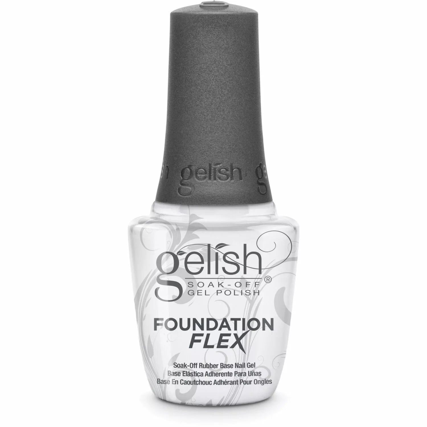 Gelish Foundation Flex Soak-Off Rubber Base Nail Gel - Clear, 0.5 fl oz.