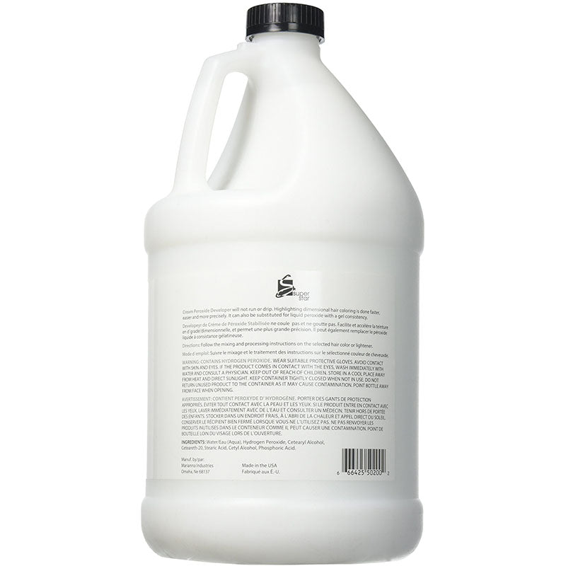 Super Star Stabilized Cream Peroxide Developer 20V, 3.8 L / 1 Gallon