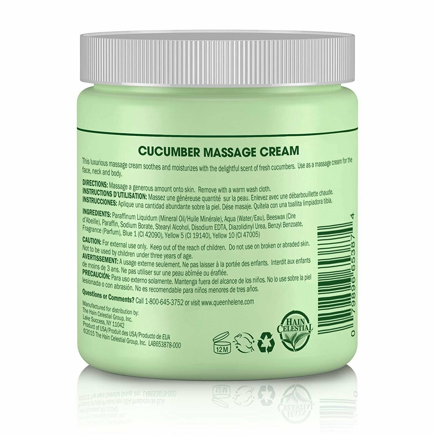 Queen Helene Massage Cream 15oz - Cucumber