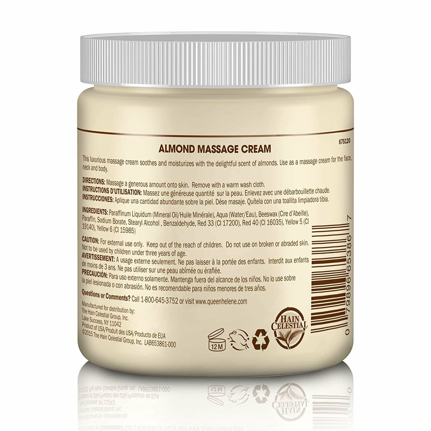 Queen Helene Massage Cream 15oz - Almond