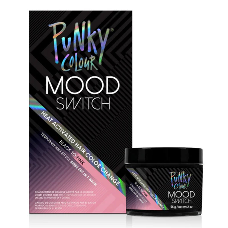 Punky Colour "Mood Switch" Heat Activated Hair Color Change: Black To Pink