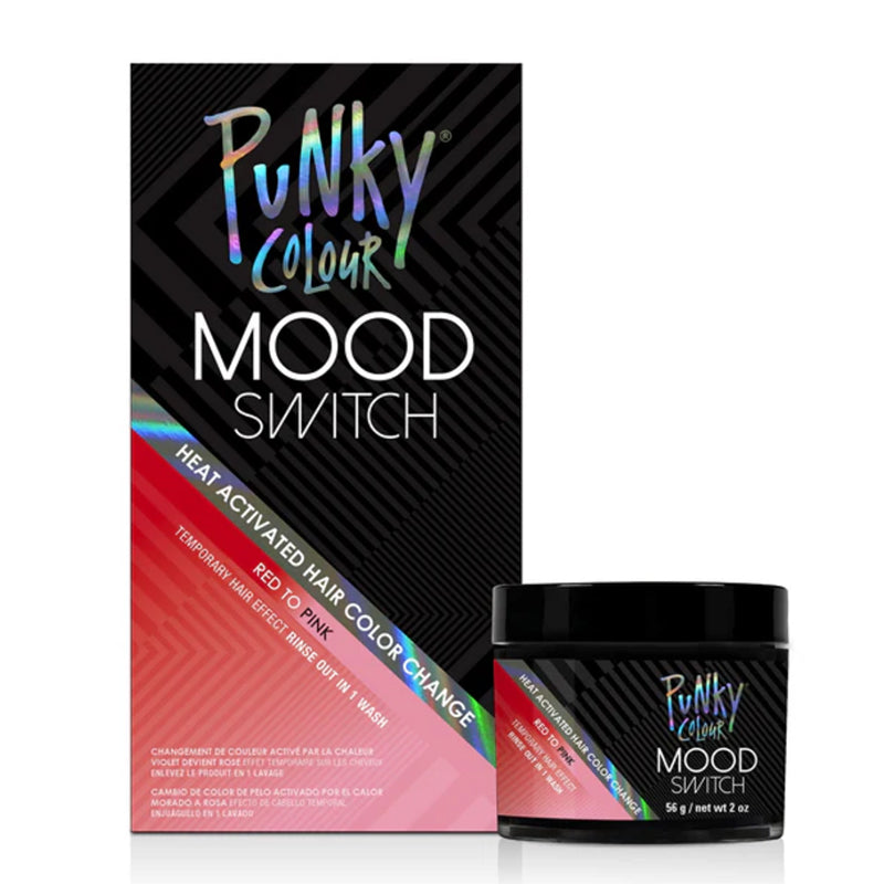 Punky Colour "Mood Switch" Heat Activated Hair Color Change: Red To Pink