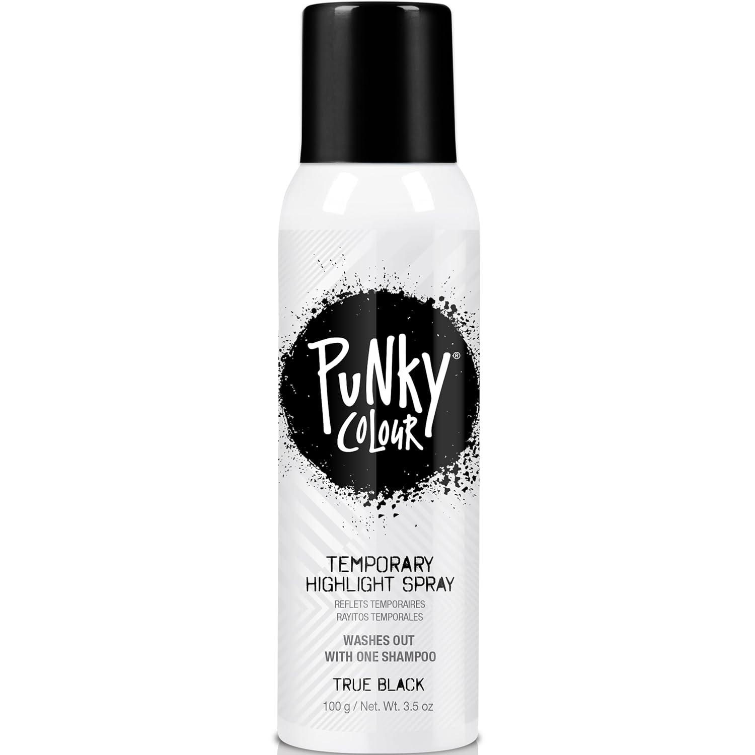 Punky Colour Temporary Hair Color Spray - True Black 3.5 oz