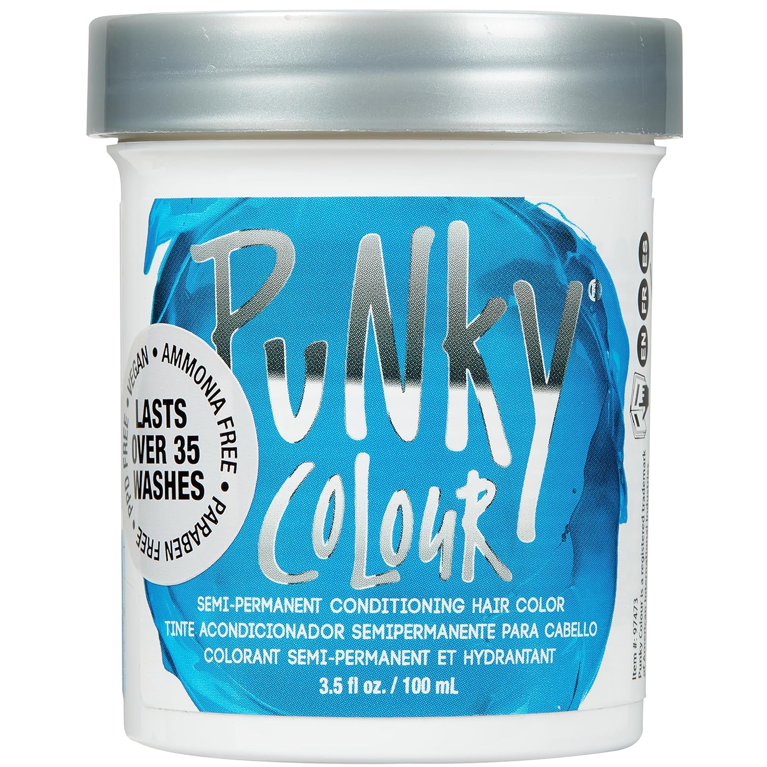 Punky Colour Semi Permanent Hair Color - Lagoon Blue 3.5 oz