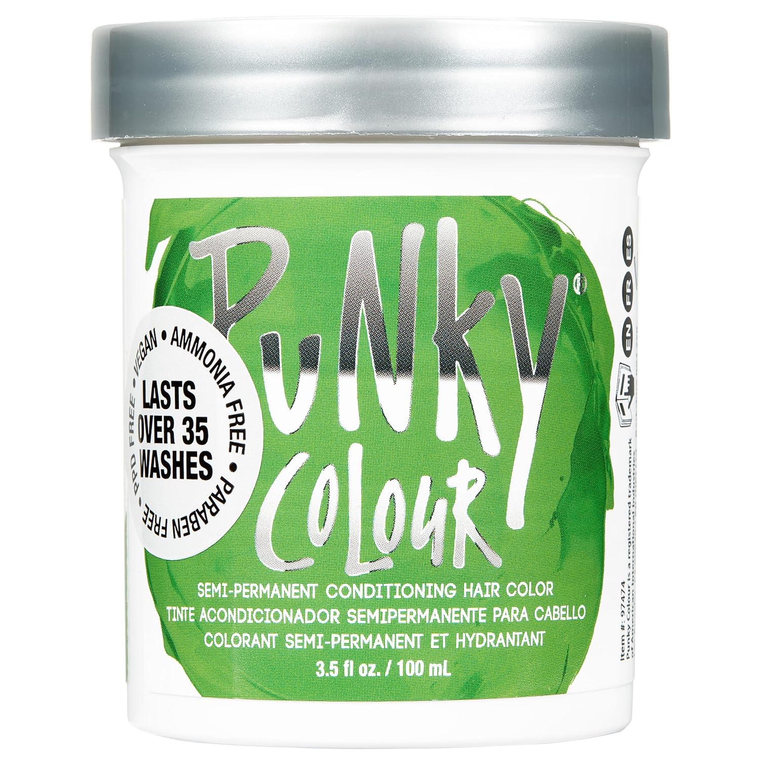 Punky Colour Semi Permanent Hair Color - Spring Green 3.5 oz