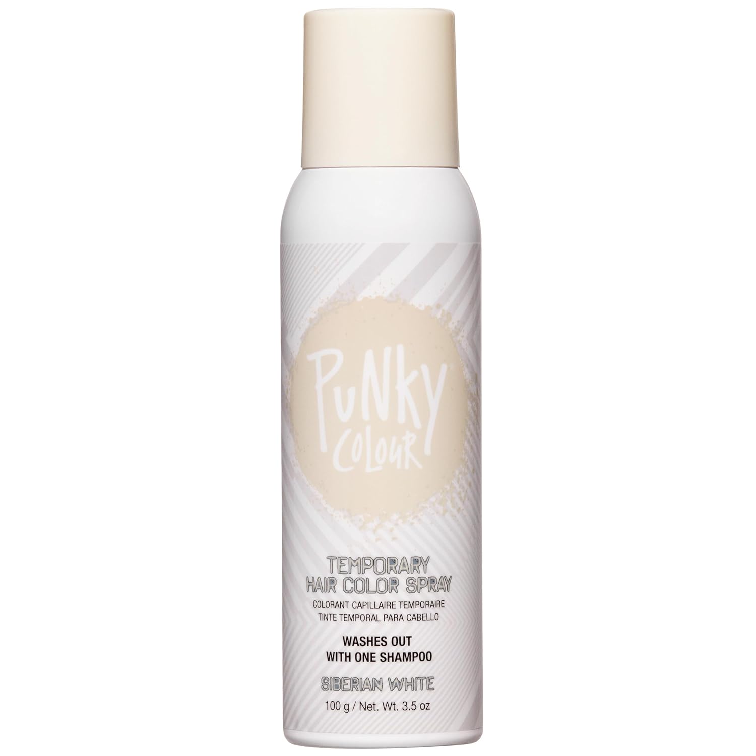 Punky Colour Temporary Hair Color Spray -  Siberian White 3.5 oz