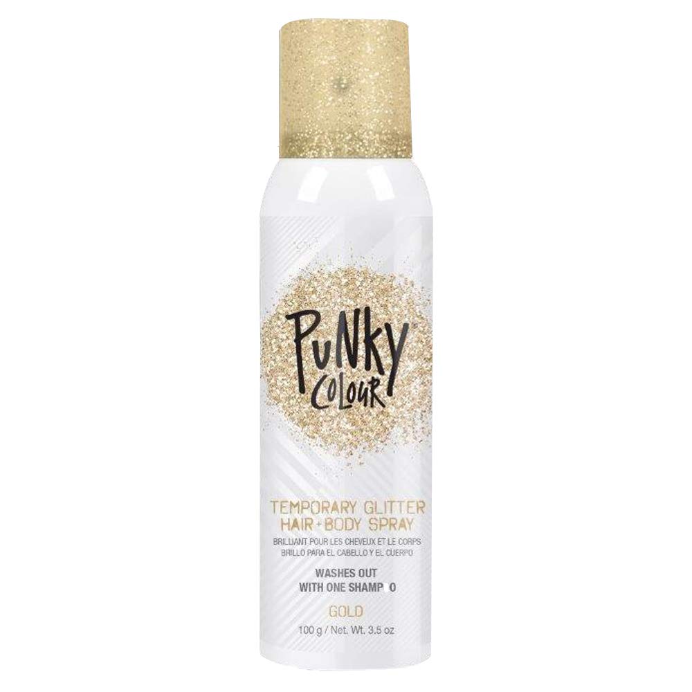 Punky Colour Temporary Hair Color Spray -  Glitter Gold 3.5 oz