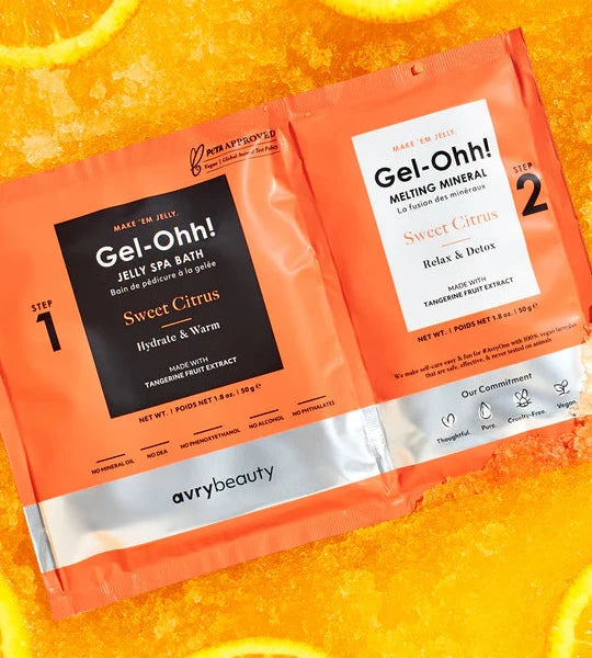 Avry Gel-Ohh Jelly Spa Bath Pedicure Footbath - Sweet Citrus