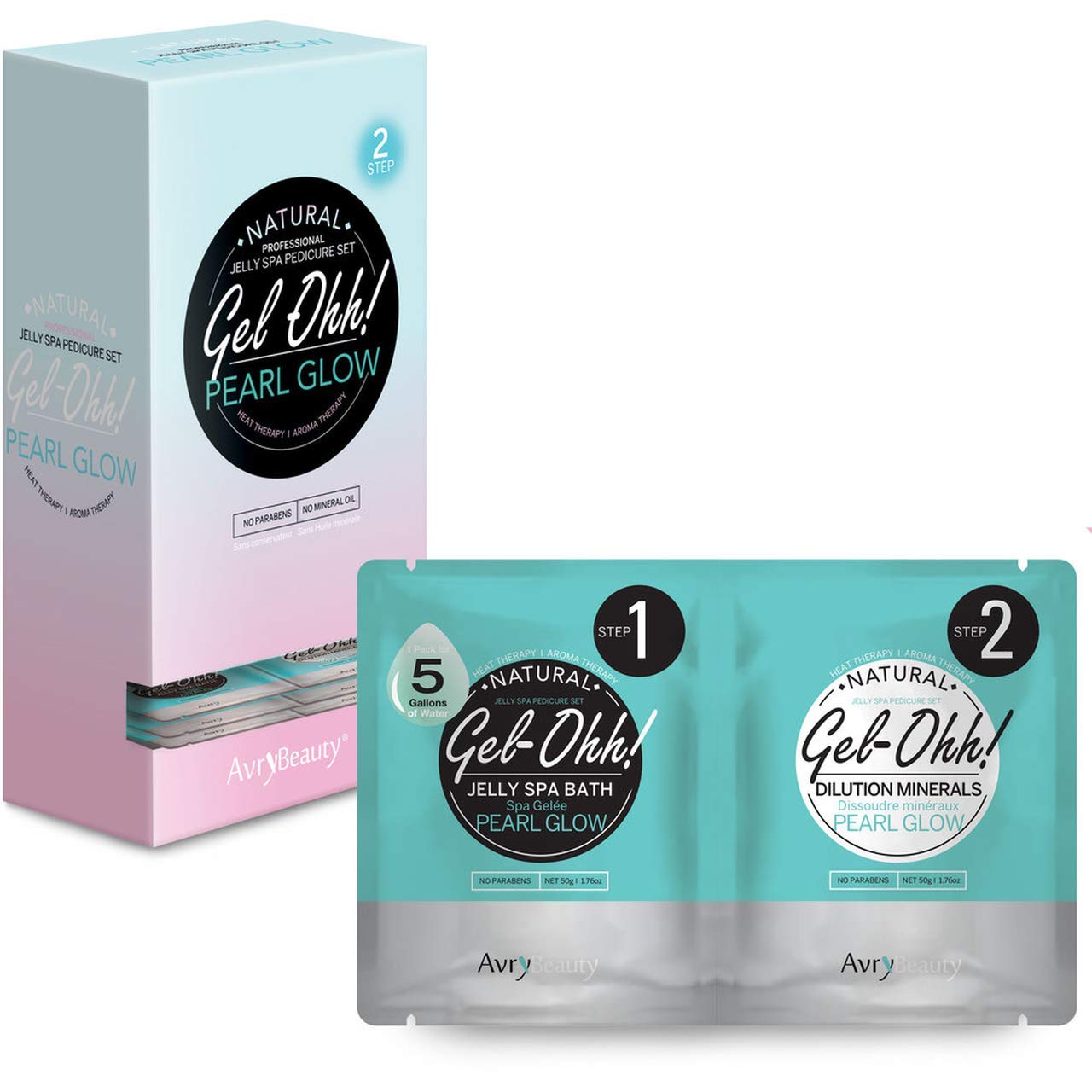 Avry Gel-Ohh Jelly Spa Bath Pedicure Footbath - Pearl Glow