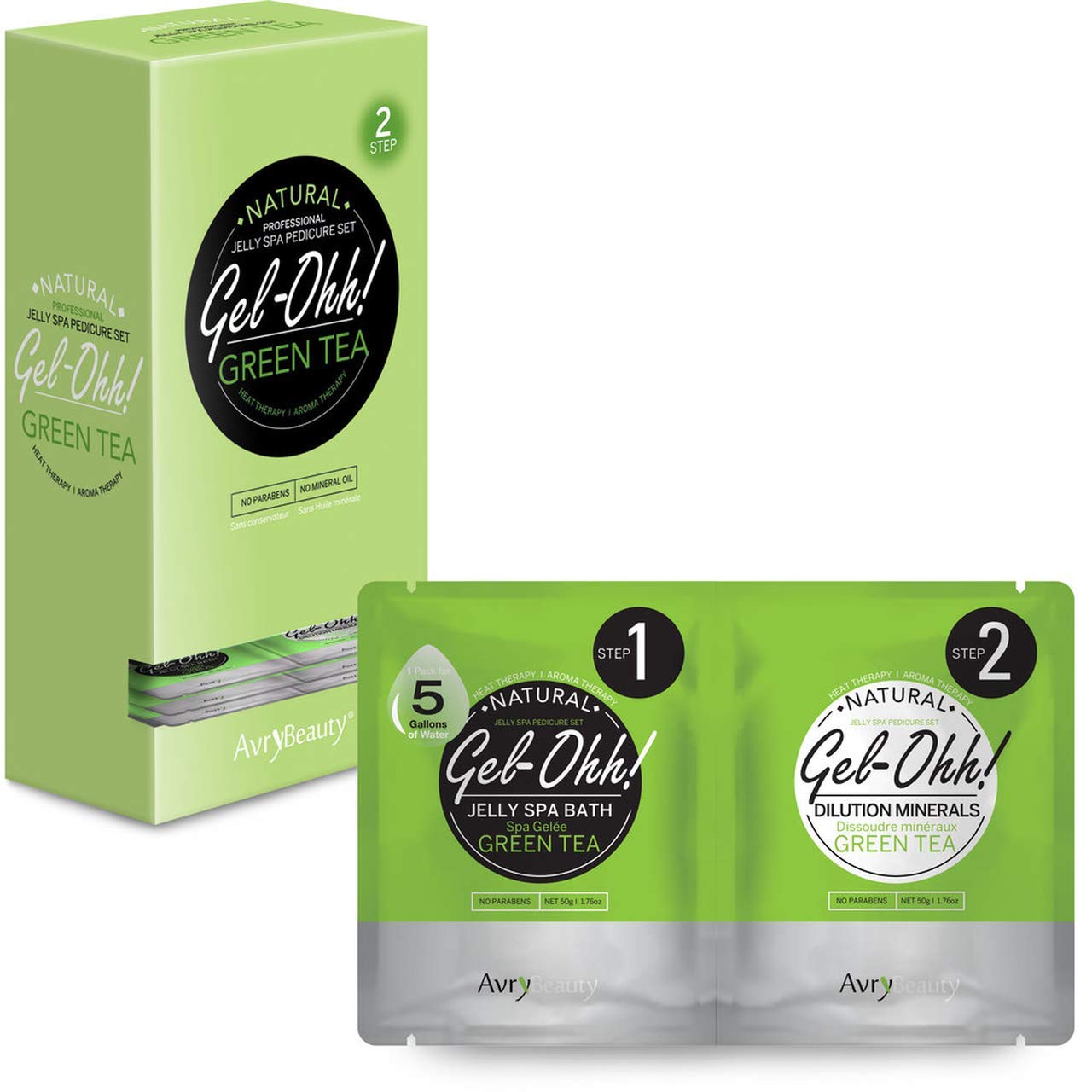 Avry Beauty Gel-Ohh Jelly Spa Bath Pedicure Footbath - Green Tea