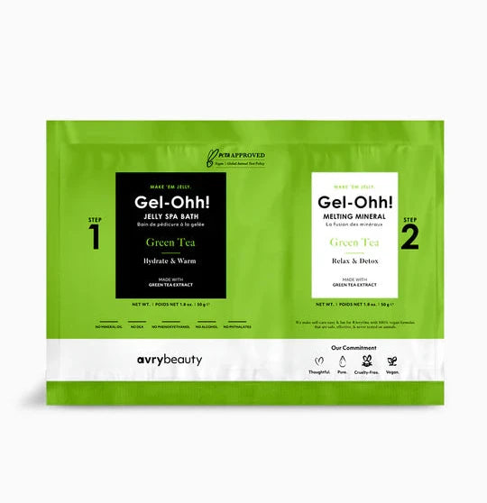 Avry Beauty Gel-Ohh Jelly Spa Bath Pedicure Footbath - Green Tea