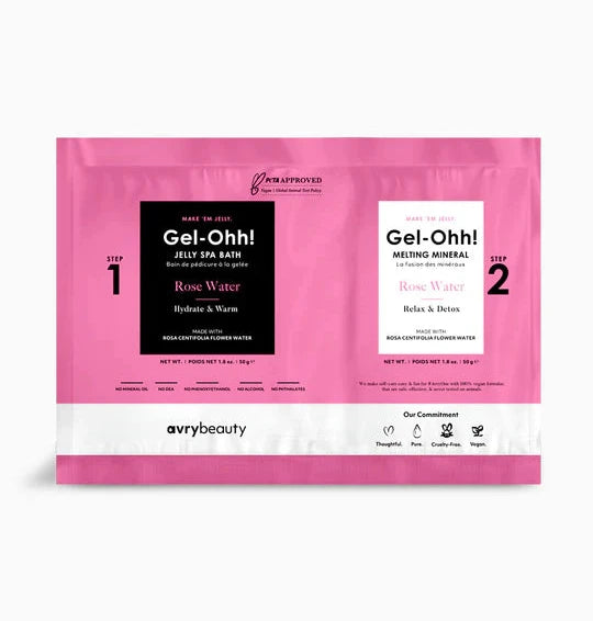 Avry Gel-Ohh Jelly Spa Bath Pedicure Footbath - Rose