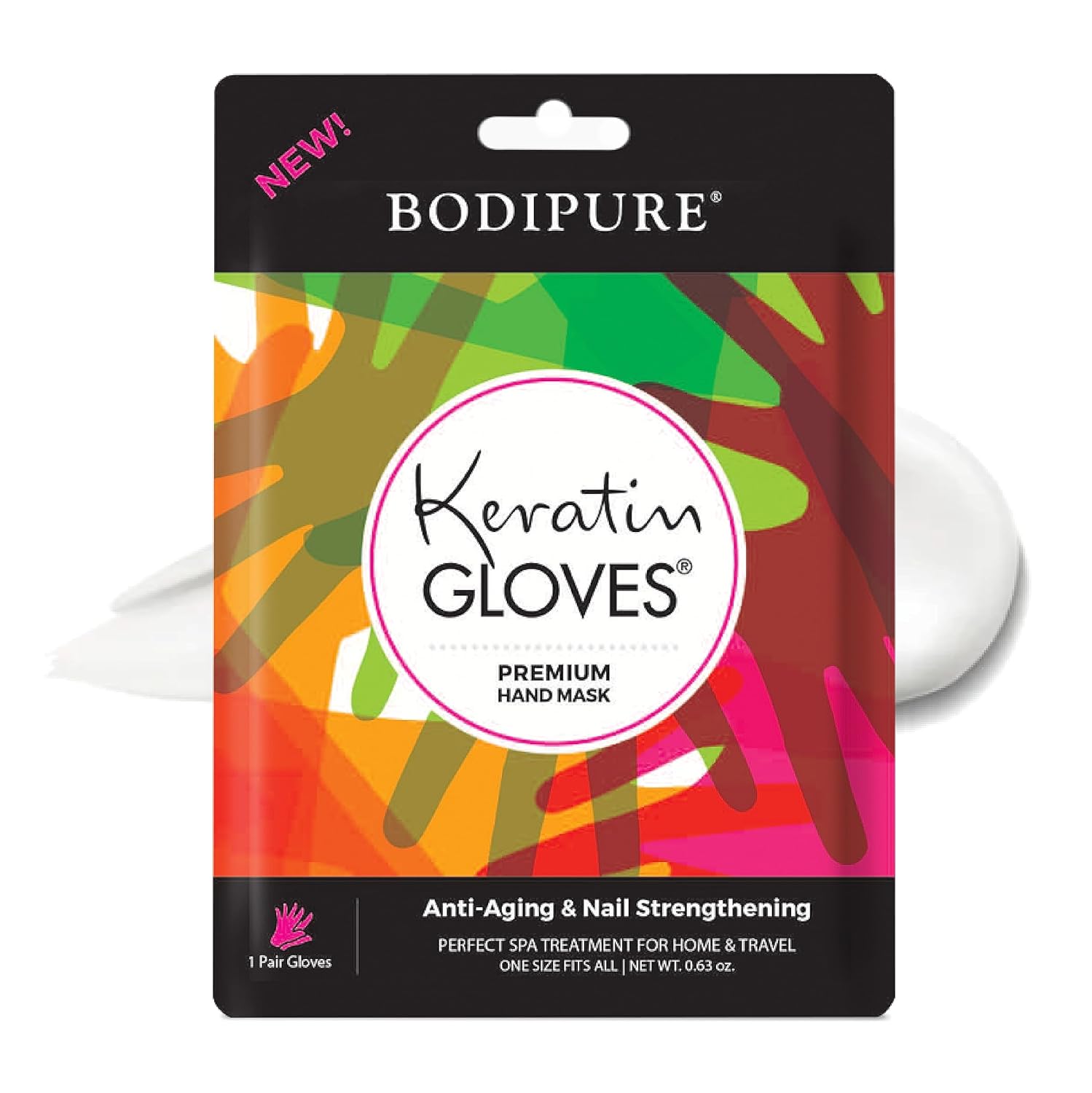 Bodipure Premium Keratin Hand Mask Gloves Nail-Strengthening & Cuticle Softening