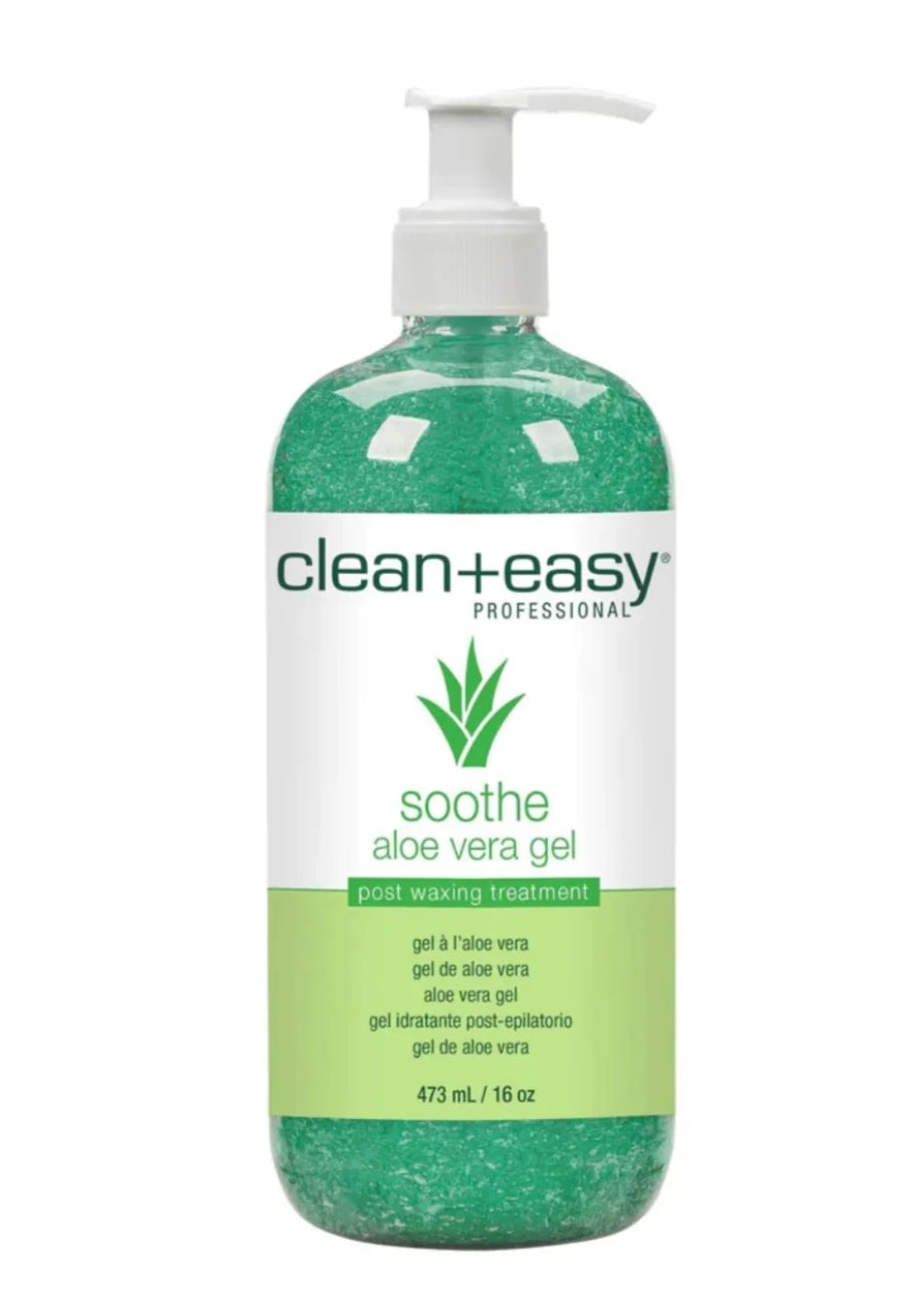 Clean + Easy Soothe Aloe Vera Post Waxing Treatment Gel 16 oz