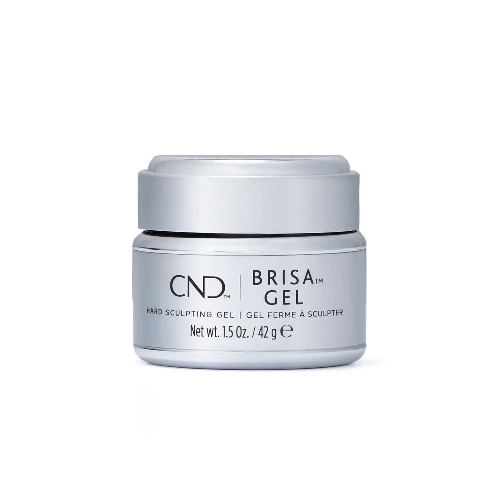 CND Brisa Gel Pure White Opaque Hard Sculpting Gel - 1.5oz