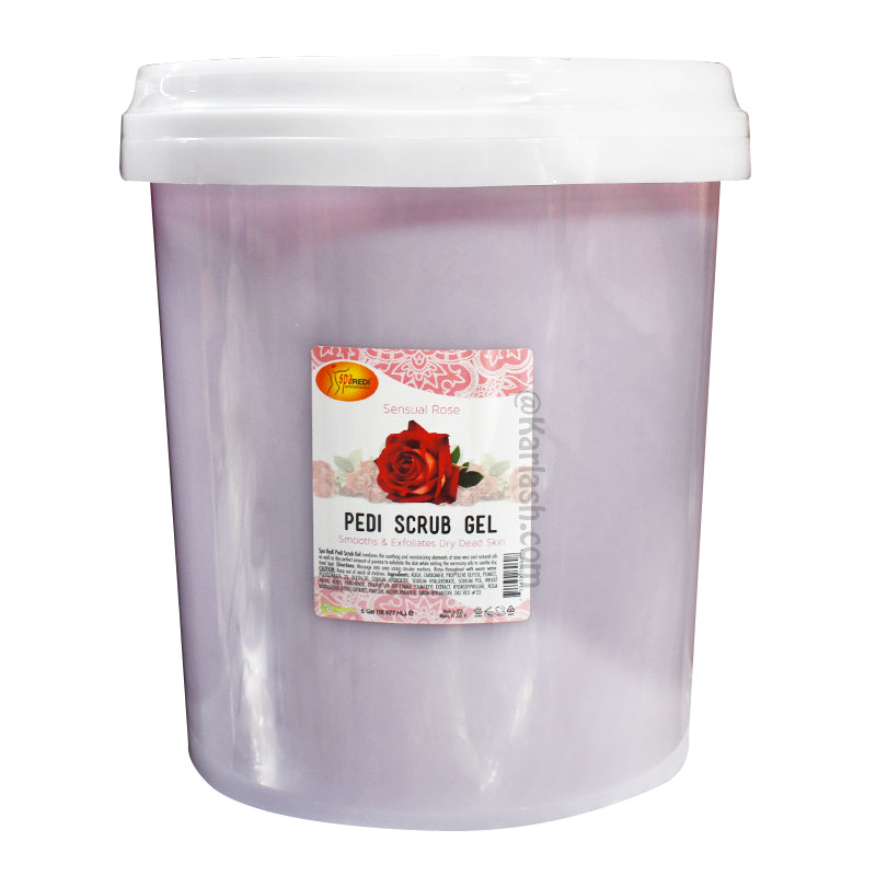 SPA REDI Pedi Scrub Gel Sensual Rose Bucket (5 gallon size)