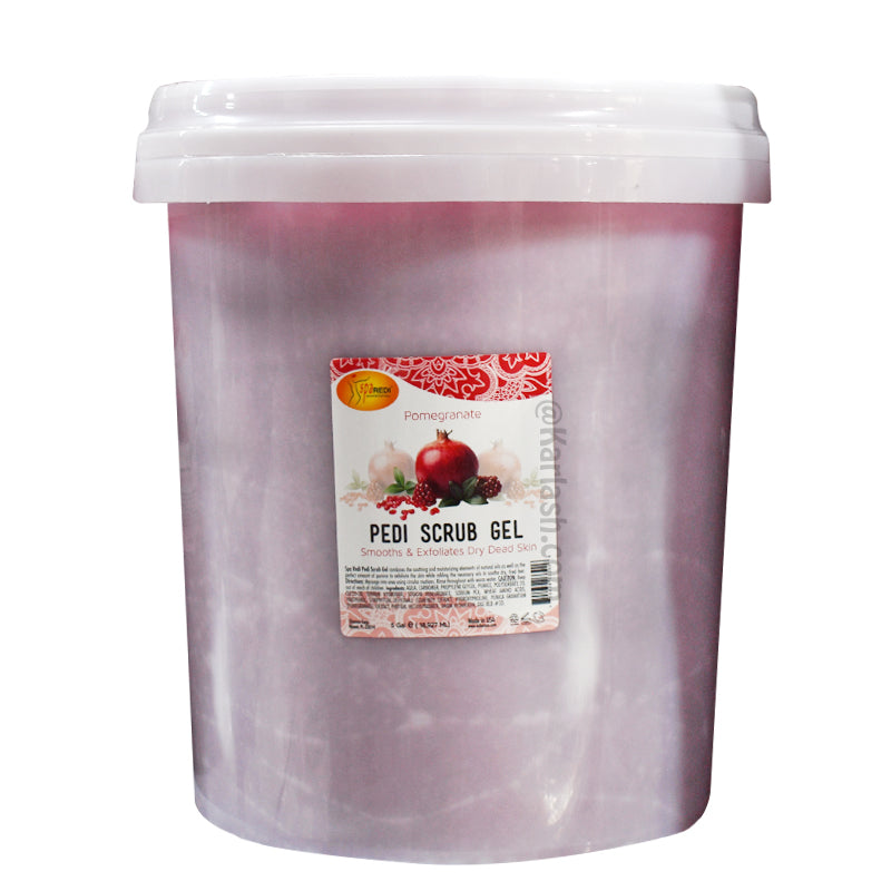 SPA REDI Pedi Scrub Gel Pomegranate Bucket (5 gallon size)