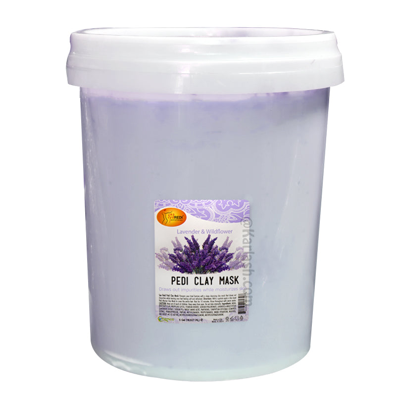 SPA REDI Pedi Clay Mask Lavender & Wildflower Bucket (5 gallon size)