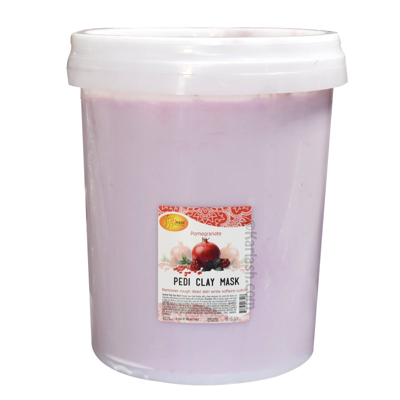 SPA REDI Pedi Clay Mask Pomegranate Bucket (5 gallon size)