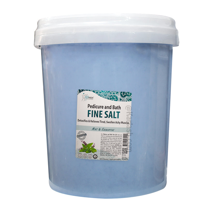 SPA REDI Pedicure and Bath Soak Fine Salt Mint & Eucalyptus (5 gallon size)