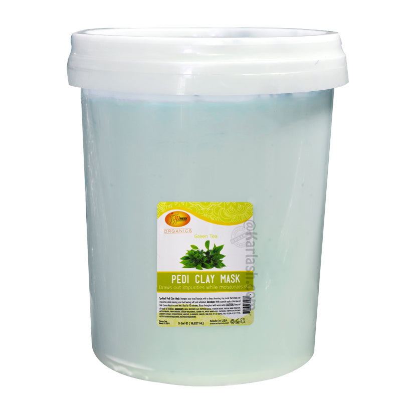 SPA REDI Pedi Clay Mask Green Tea Bucket (5 gallon size)