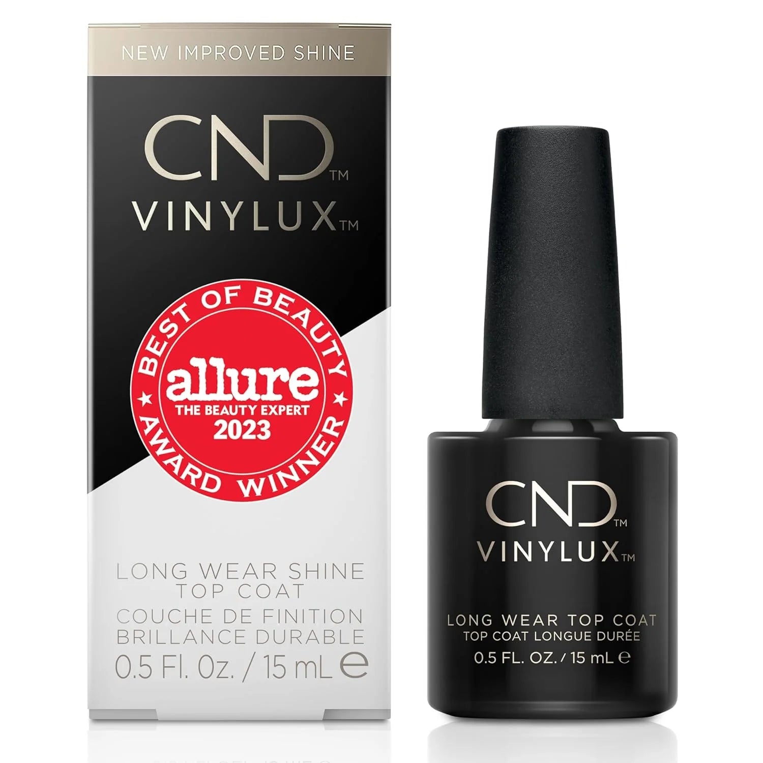 CND Top Coat Long Wear Nail Polish Gel-like Shine & Chip Resistant, High Gloss, 0.5 Fl Oz