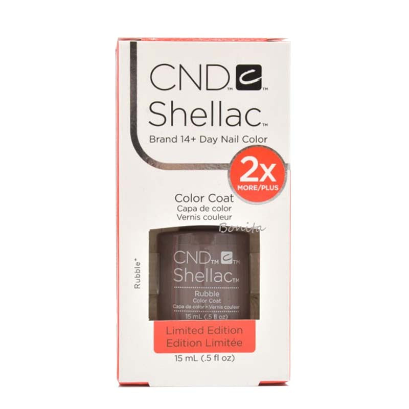 CND Shellac Gel Polish Rubble 0.5 oz 2X More