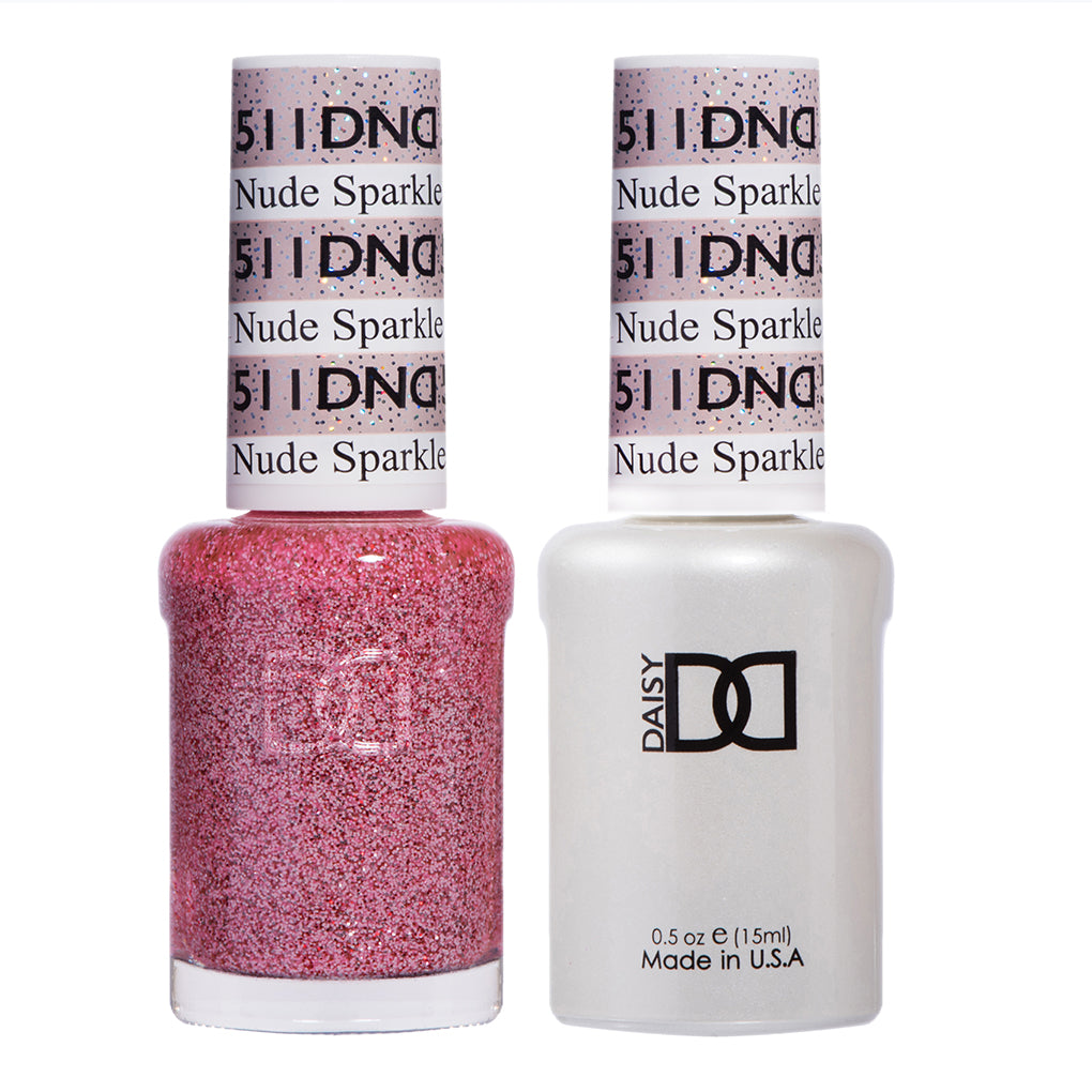 DND Matching Polish Set Gel & Lacquer 511 Nude Sparkle