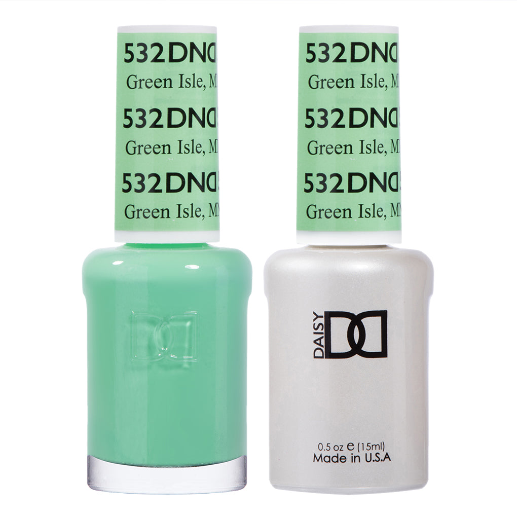 DND Matching Polish Set Gel & Lacquer 532 Green Isle