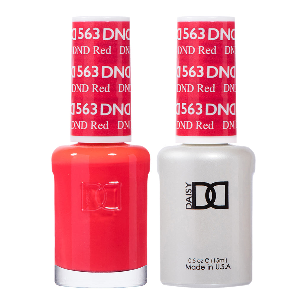 DND Matching Polish Set Gel & Lacquer 563 DND Red