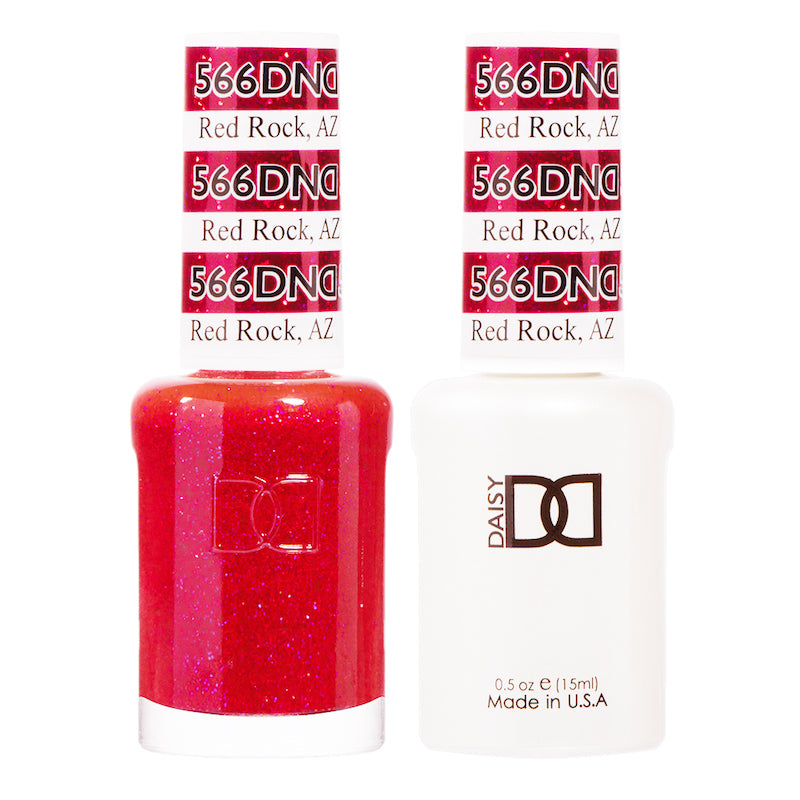 DND Matching Polish Set Gel & Lacquer 566 Red Rock