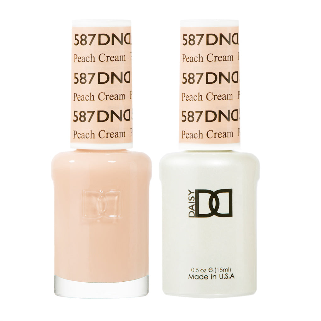 DND Matching Polish Set Gel & Lacquer 587 Peach Cream