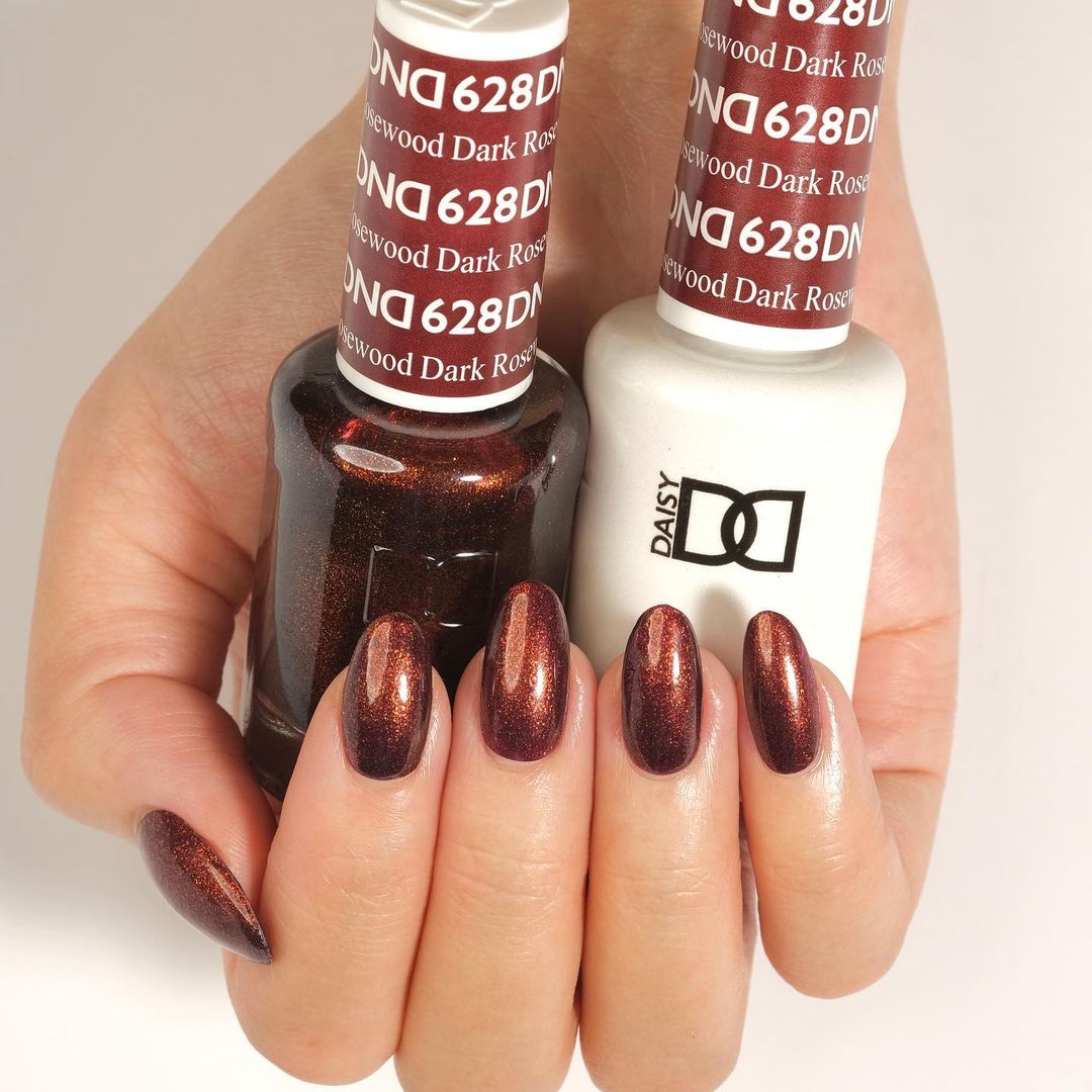 DND Matching Polish Set Gel & Lacquer 628 Dark Rosewood