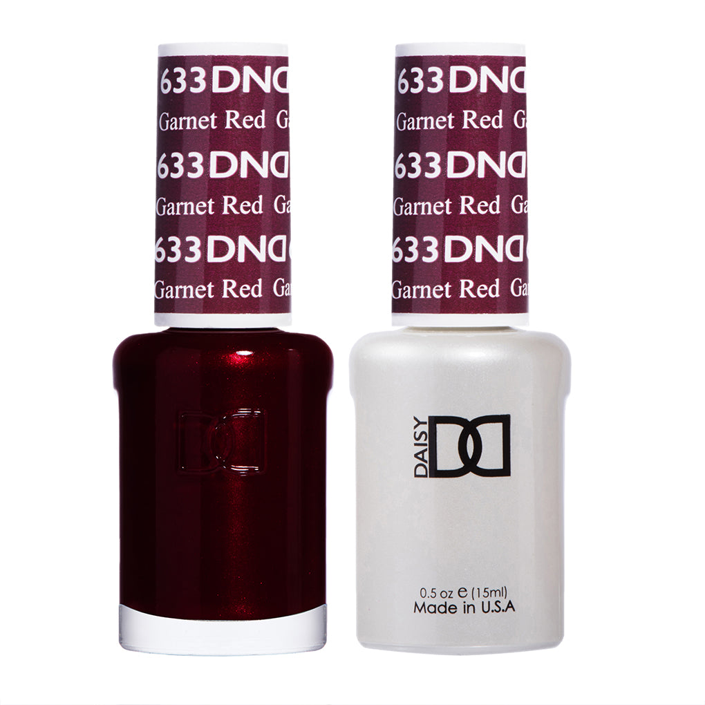 DND Matching Polish Set Gel & Lacquer 633 Garnet Red