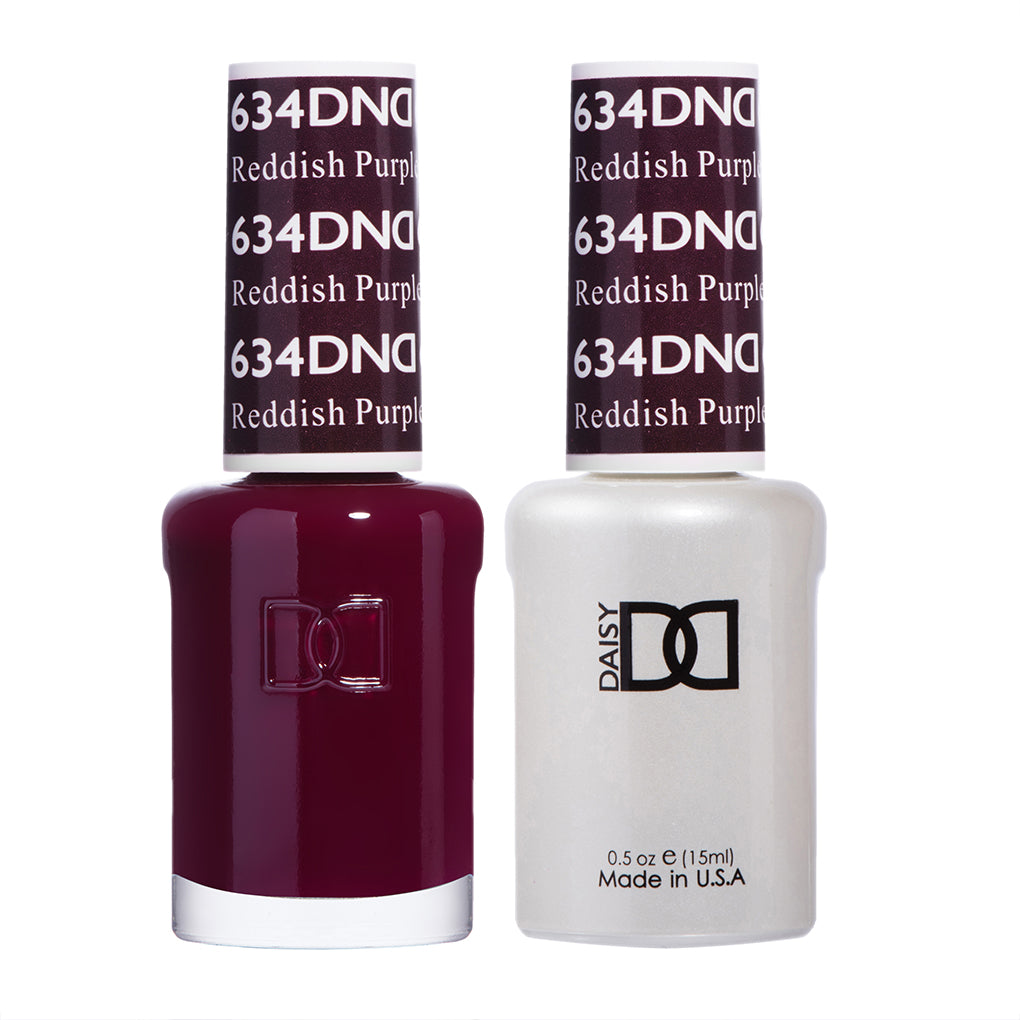 DND Matching Polish Set Gel & Lacquer 634 Reddish Purple