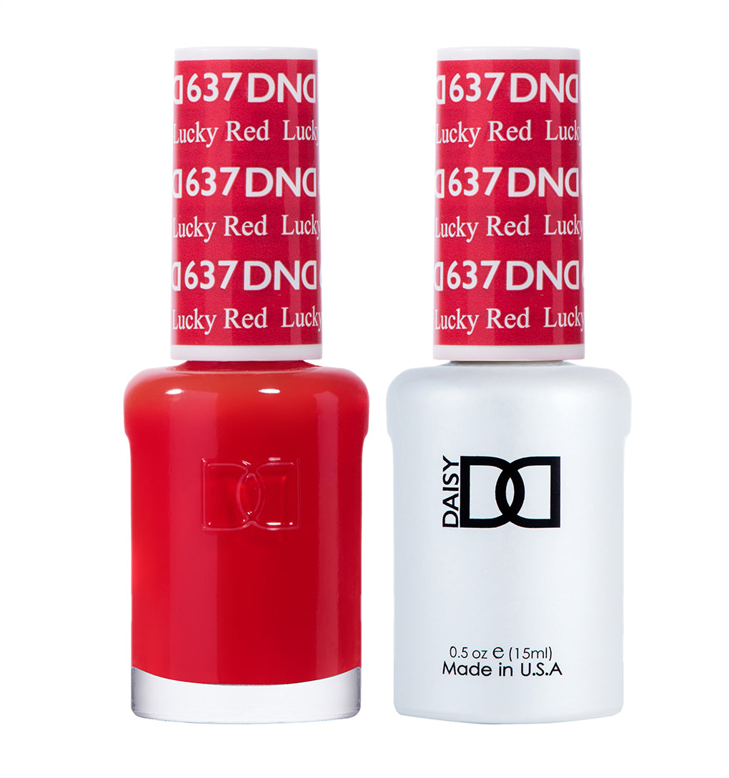 DND Matching Polish Set Gel & Lacquer 637 Lucky Red