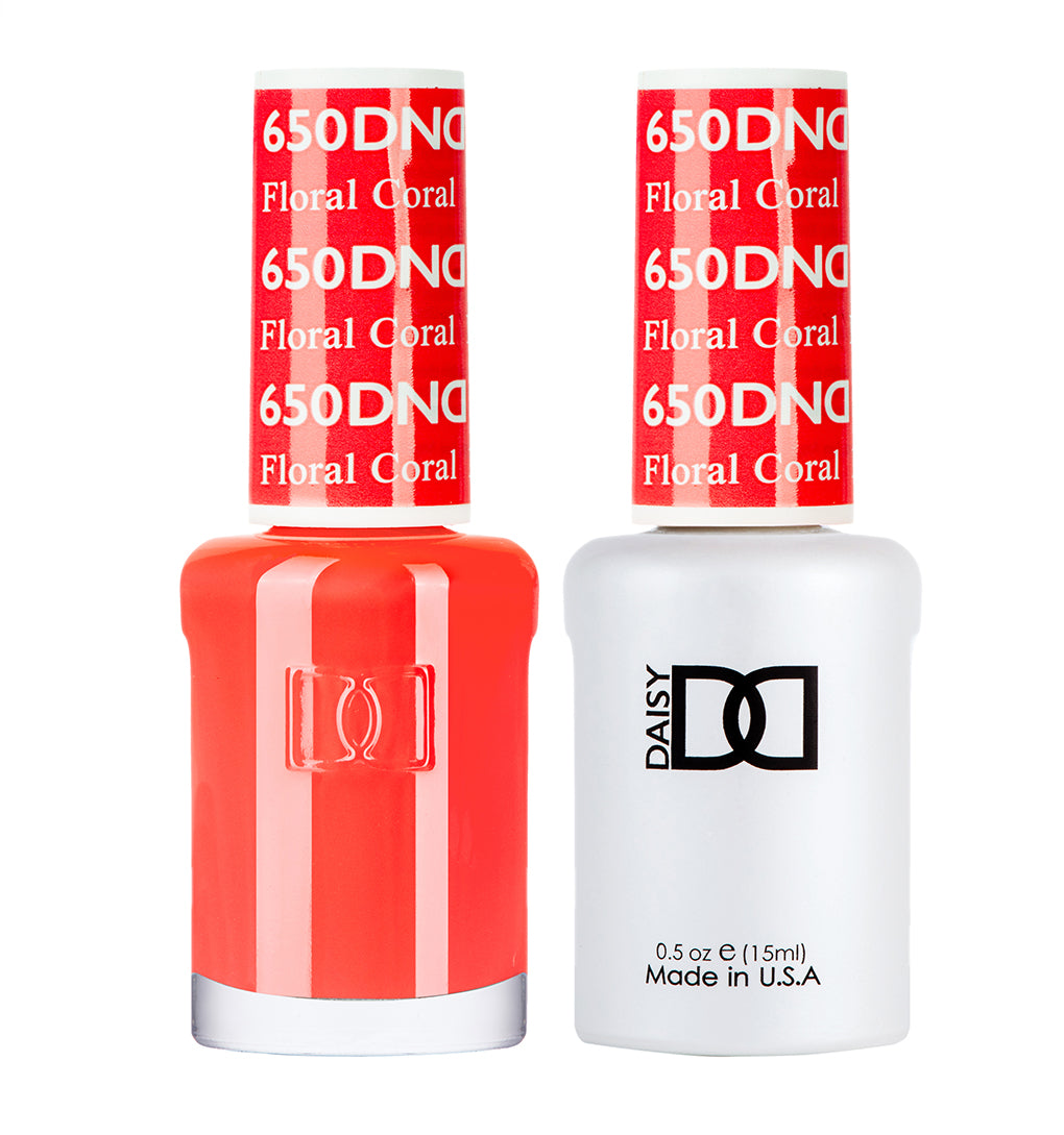 DND Matching Polish Set Gel & Lacquer 650 Floral Coral