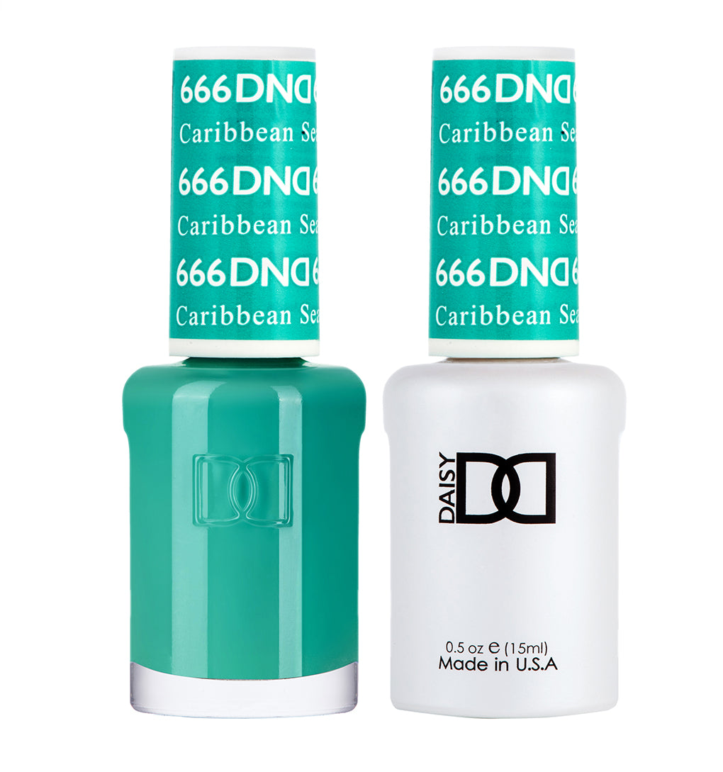 DND Matching Polish Set Gel & Lacquer 666 Caribbean Sea