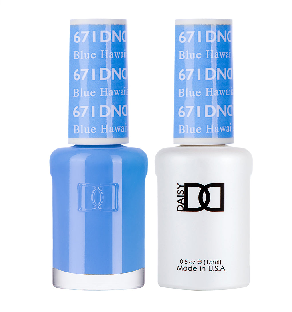 DND Matching Polish Set Gel & Lacquer 671 Blue Hawaiian