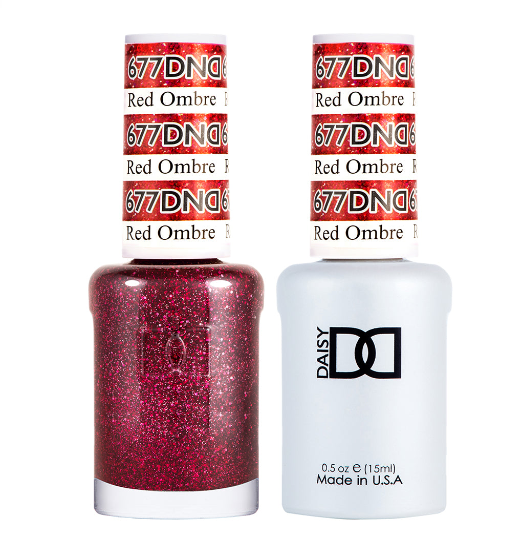 DND Matching Polish Set Gel & Lacquer 677 Red Ombre