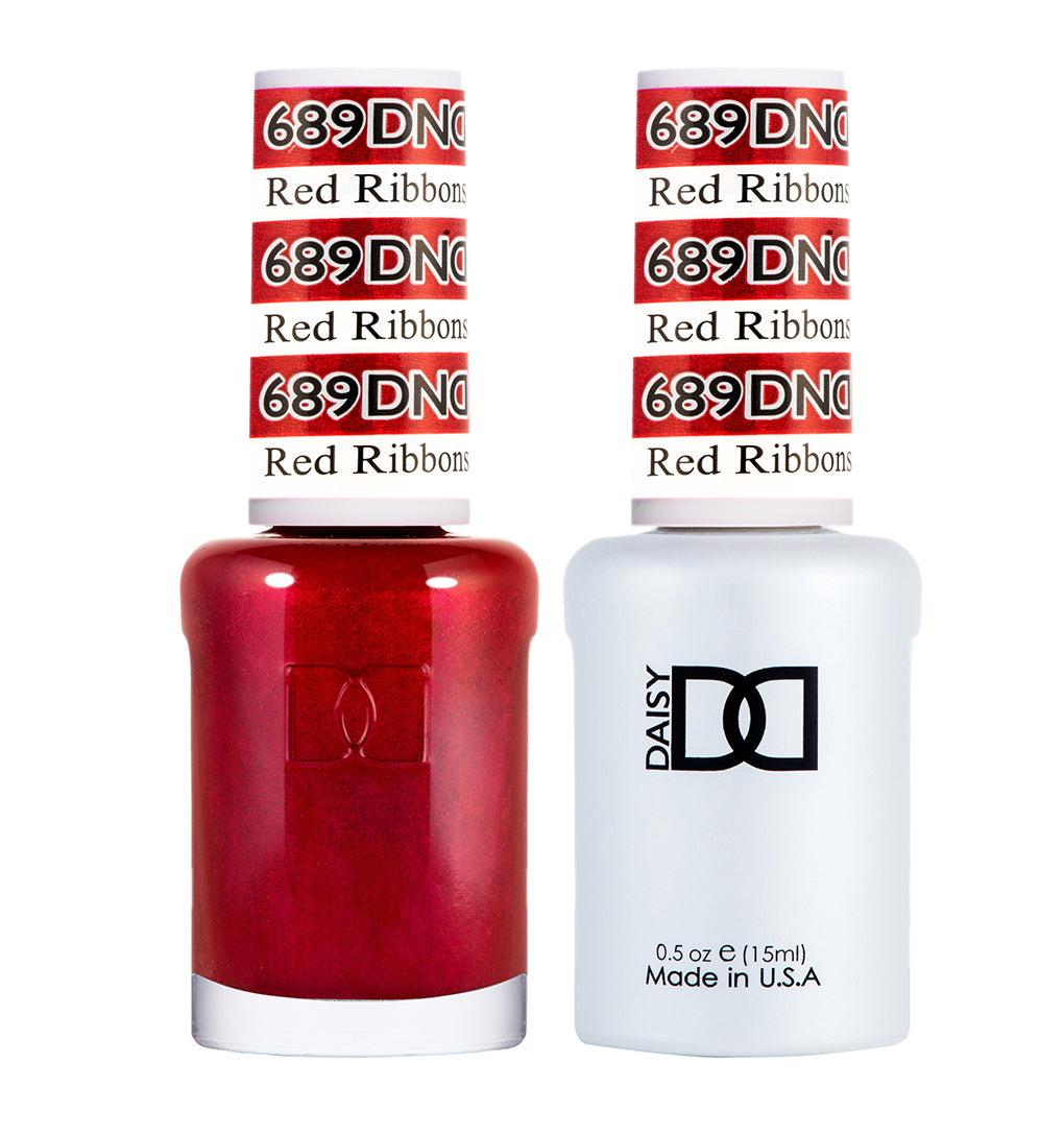 DND Matching Polish Set Gel & Lacquer 689 Red Ribbons