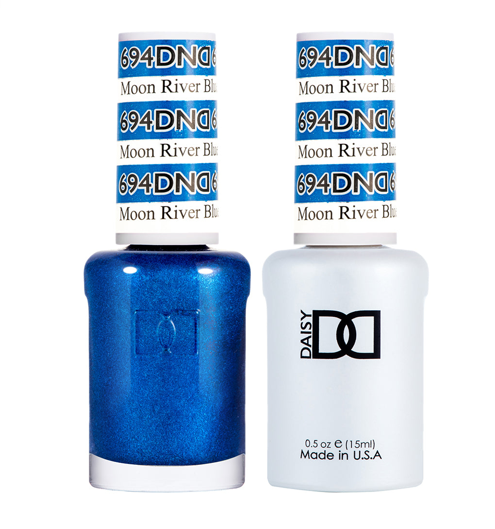 DND Matching Polish Set Gel & Lacquer 694 Moon River Blue