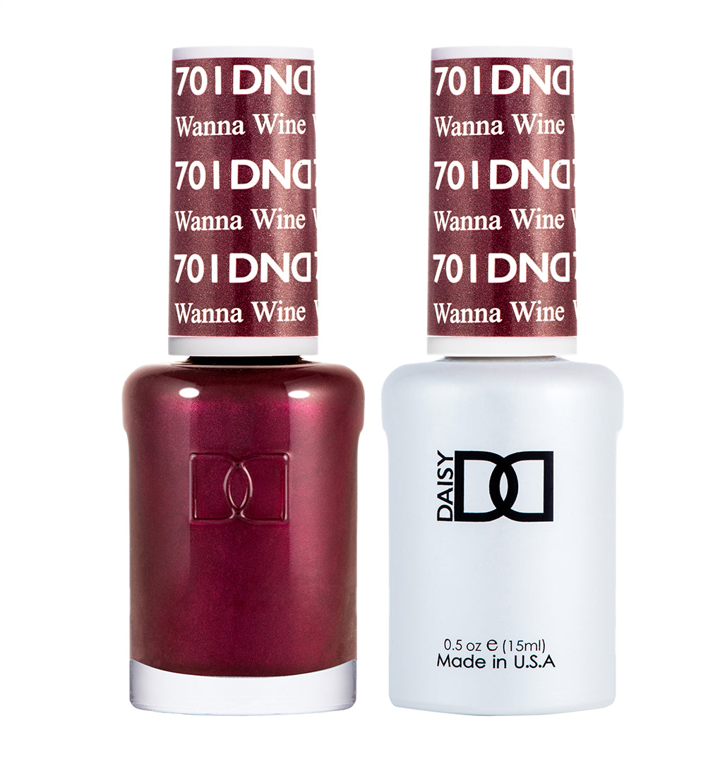 DND Matching Polish Set Gel & Lacquer 701 Wanna Wine