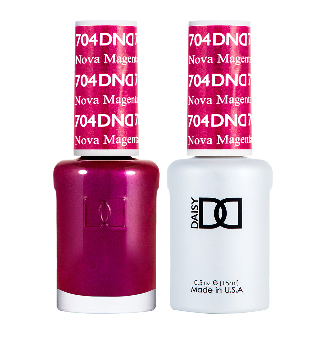 DND Matching Polish Set Gel & Lacquer 704 Nova Magenta