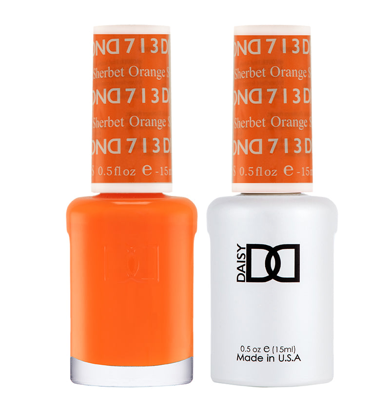 DND Matching Polish Set Gel & Lacquer 713 Orange Sherbet