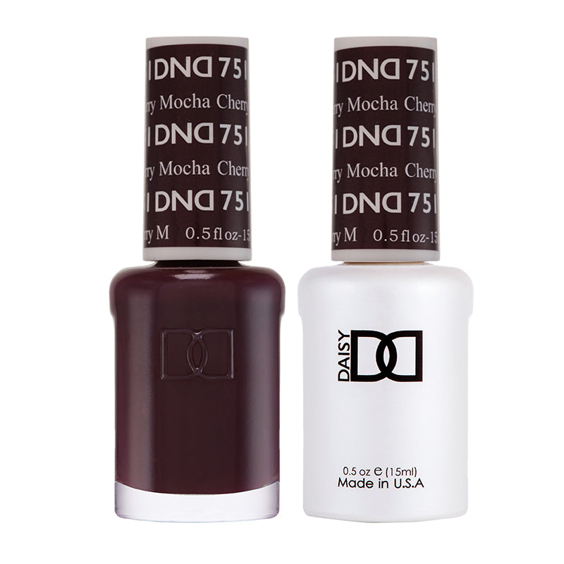 DND Matching Polish Set Gel & Lacquer 751 Cherry Mocha