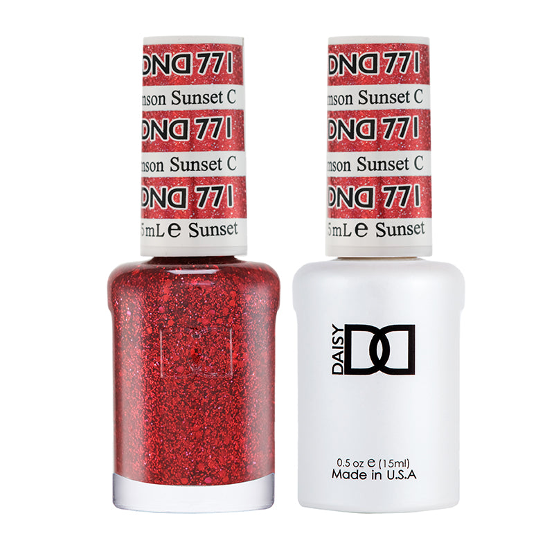 DND Matching Polish Set Gel & Lacquer 771 Crimson Sunset