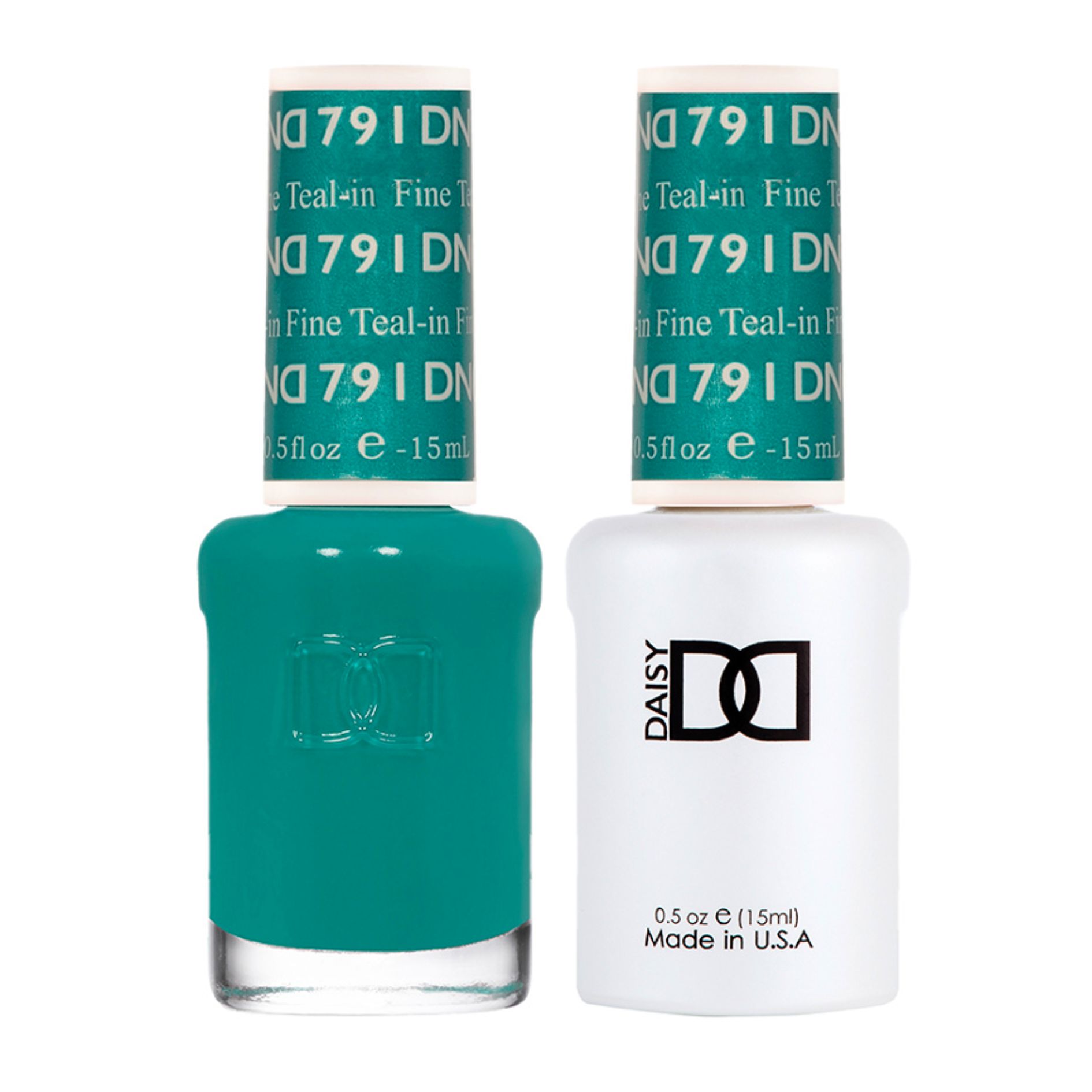 DND Matching Polish Set Gel & Lacquer 791 Teal-in Fine