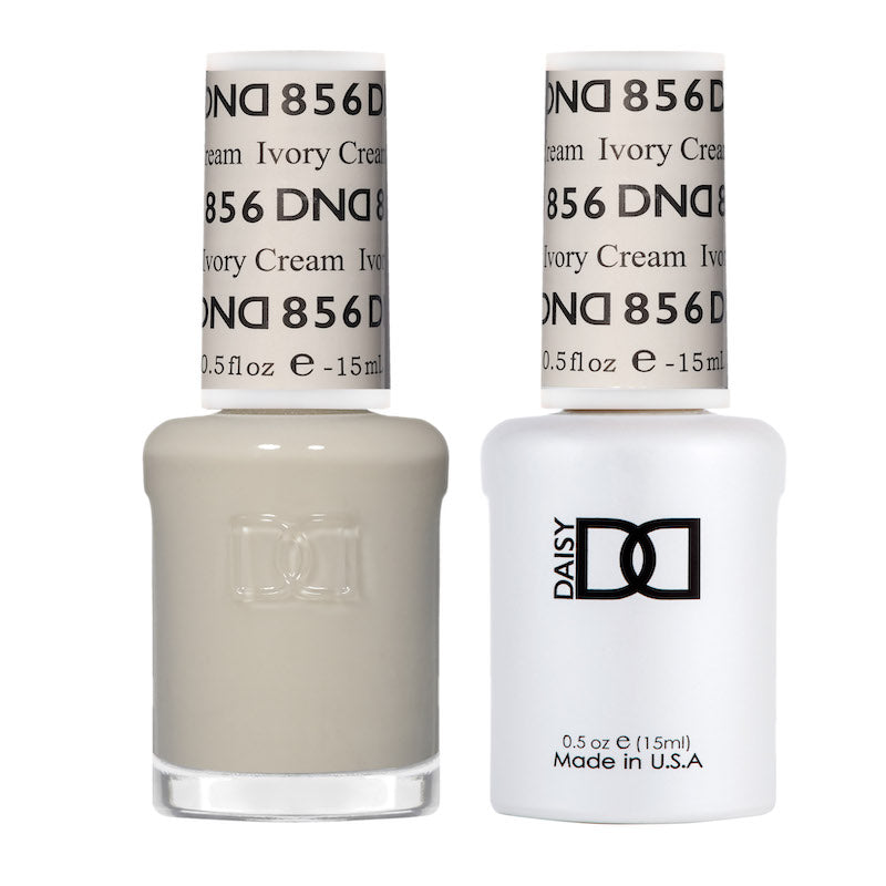 DND Matching Polish Set Gel & Lacquer 856 Ivory Cream