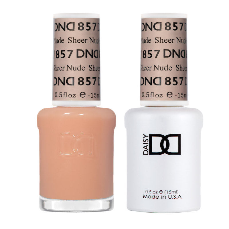 DND Matching Polish Set Gel & Lacquer 857 Sheer Nude